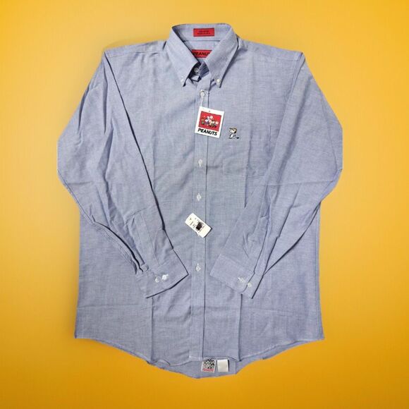 VTG NWT Peanuts Snoopy Golf Long Sleeve Button Shirt Made in USA Men 16 32/33 - Picture 3 of 13